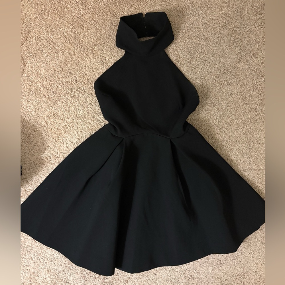 Finders Keepers Black Backless High Neck Dress